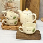 تصویر فنجون سرامیکی تی برگ چای 