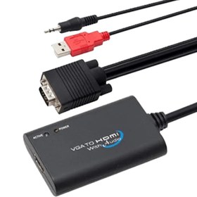 تصویر مبدل VGA به HDMI فرانت مدل FN-VAUH FARANET FN-VAUH VGA to HDMI Converter