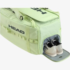 تصویر ساک تنیس هد مدل دافل بگ لارج لیمویی | Pro Duffle Bag HEAD Pro Duffle Racquet Tennis Bag L | 260404