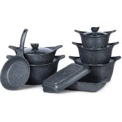 تصویر سرویس قابلمه فالز ۱۳ پارچه گرانیتی 