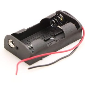 تصویر جا باتری قلمی 2 تایی سیم دار Two Battery compartment