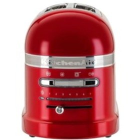 تصویر توستر قرمز Artisan 2 برش دستگاه سرخ کردن نان آب نبات Apple Eca Kitchenaid 