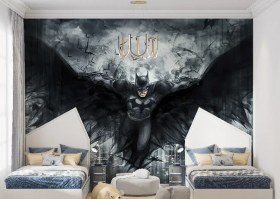 تصویر کاغد دیواری بتمن اتاق پسرانه طرح خفاش | OT-R۵۹۶۱-A - ویکتوریا 