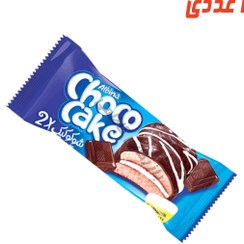 تصویر کیک دوقلو شوکو با روکش شکلات شیرین عسل وزن ۴۰ گرم 