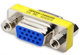 تصویر مبدل VGA BARREL یک سر نری یک سر مادگی 