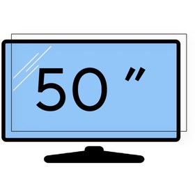 تصویر محافظ صفحه تلویزیون 50 اینچ - 2.5 میل تایوانی 50 inch TV screen protector