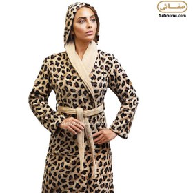 تصویر حوله تن پوش پودایران طرح پلنگی سایز L ضد حساسیت 