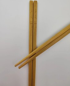 تصویر چاپستیک بامبو چوبی 