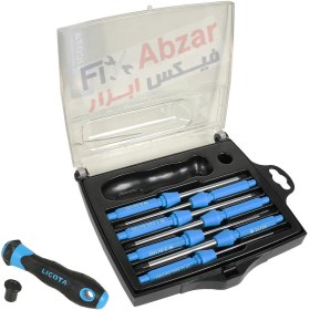 تصویر پیچ گوشتی تعویض شو لیکوتا مدل ASD-CHS102K LICOTA 7 IN 1 INTERCHANGABLE SCREWDRIVER CASE SET ASD-CHS102K