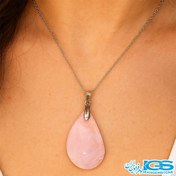 تصویر گردنبند سنگ رودونیت بدون زنجیر 