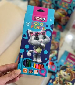 تصویر مدادرنگی باکیفیت 12 رنگ DOMS - طرح 