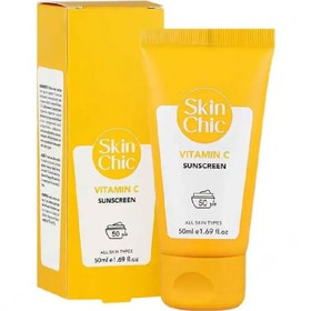 تصویر كرم ضد آفتاب حاوی ویتامین سی 50 میلی لیتر اسكین شیك Skin Chic Vitamin C Sunscreen Cream 50 ml