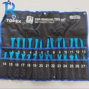 تصویر ست 27 عددی خارکش پلاستیکی رودری، داشبورد و پنل درآر خودرو تاپکس TOPEX مدل T-901M27 