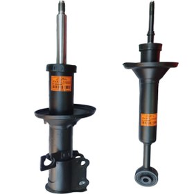 تصویر کمک فنر جلو و عقب پراید پکیج 4 عددی Pride car front and rear shock absorbers 2 set