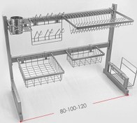 تصویر آبچکان پشت پنجره ای پایه دار مشکی کپی 