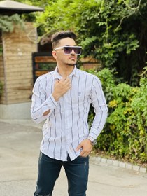 تصویر پیراهن راه راه مردانه ترک Turkish men's striped shirt