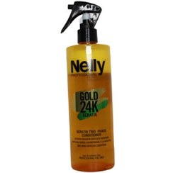 تصویر اسپری دو فاز ترمیم کننده و تقویت کننده کراتین گلد نلی Keratin Gold Nellie two-phase repairing and strengthening spray