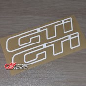 تصویر برچسب روی گل پخش‌کن ماشین | طرح GTI | مدل مقاوم | چسبندگی بالا Mudguard Sticker for Cars | Sporty Design | Durable Model | Strong Adhesion