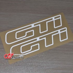 تصویر برچسب روی گل پخش‌کن ماشین | طرح GTI | مدل مقاوم | چسبندگی بالا Mudguard Sticker for Cars | Sporty Design | Durable Model | Strong Adhesion