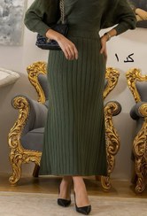 تصویر دامن زنانه جنس بافت کد ۲۸۶ - کد ۱ 