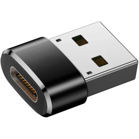 تصویر مبدل USB-C به USB باسئوس مدل OTG-3A 
