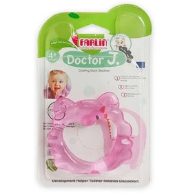 تصویر دندانگیر فارلین طبی Doctor J Cooling Gum Soother دایناسور گربه Farlin Doctor J Cooling Gum Soother Farlin cat dinosaur code : BF145