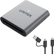 تصویر کارت خوان CFast، کارت خوان Unitek USB 3.0 USB C CFast 2.0، آداپتور کارت حافظه CFast قابل حمل آلومینیومی با اتصال پورت Thunderbolt پشتیبانی می شود، سازگار برای SanDisk، Lexar، Transcend، کارت سونی - ارسال 20 روز کاری ا CFast Card Reader, Unitek USB 3.0 USB C CFast 2.0 Card Reader, Portable Aluminum CFast Memory Card Adapter Thunderbolt 3 Port Connection Supported, Compatible for SanDisk, Lexar, Transcend, Sony Card CFast Card Reader, Unitek USB 3.0 USB C CFast 2.0 Card Reader, Portable Aluminum CFast Memory Card Adapter Thunderbolt 3 Port Connection Supported, Compatible for SanDisk, Lexar, Transcend, Sony Card