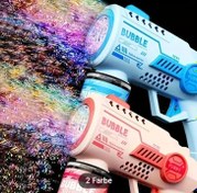 تصویر تفنگ حباب ساز چراغدار مدل اتوماتیک کد 889 Bubble gun with light, automatic model, code 889