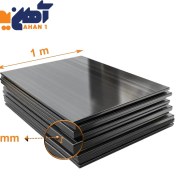 تصویر ورق سیاه ST37 ضخامت ۲ میل ابعاد ۱ متر فولاد مبارکه 