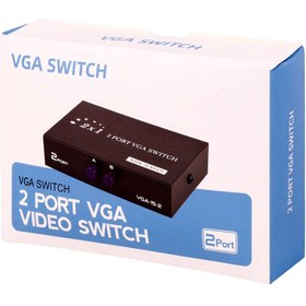 تصویر سوئیچ اسپیلتر VGA دو پورت VGA-2002 ا VGA-2002 200MHZ 2Port VGA Switch VGA-2002 200MHZ 2Port VGA Switch