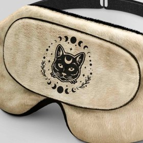 تصویر طرح گربه کد253 برای چشم بند کورال Cat Design for Coral253 Sleep Mask