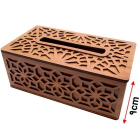 تصویر جادستمال کاغذی چوبی مشبک Paper napkin holder