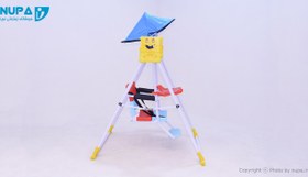 تصویر تاب حیاطی باتیس تاشو با سایبان 