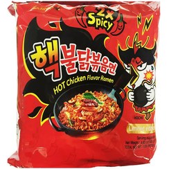 تصویر نودل دبل اسپایسی سامیانگ ۱۴۰ گرم طعم مرغ 
