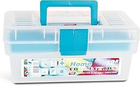 تصویر جعبه ابزار Tayg Inch Home 12 ، 290 x 170 x 127 میلی متر ، آبی/پاک ، 110597 شفاف Tayg inch Tool Box Home 12, 290 x 170 x 127 MM, Blue/Clear, 110597 transparent