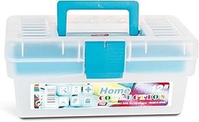 تصویر جعبه ابزار Tayg Inch Home 12 ، 290 x 170 x 127 میلی متر ، آبی/پاک ، 110597 شفاف Tayg inch Tool Box Home 12, 290 x 170 x 127 MM, Blue/Clear, 110597 transparent