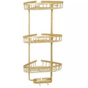 تصویر گوشه حمام 3ط آلومینیوم طلایی زاگرس اطلس 115 