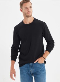 تصویر ژاکت بافتنی یقه گرد برند trendyol Knitted Crew Neck Sweater