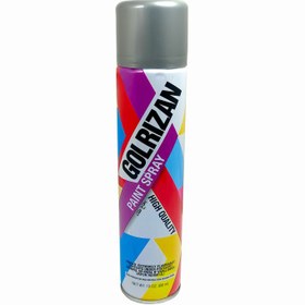 تصویر اسپری رنگ نقره ای گلریزان مدل PAD -Silver حجم 300 میلی لیتر Golrizan spray paint Silver