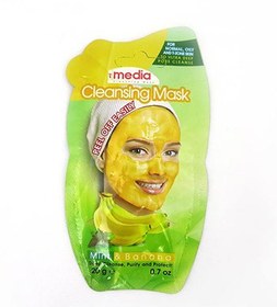 تصویر ماسک پیل آف صورت نعناع و موز مدیا MEDIA MINT AND BANANA CLEANSING MASK