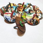 تصویر فرفره چوبی یلدایی اسباب بازی پسرانه 