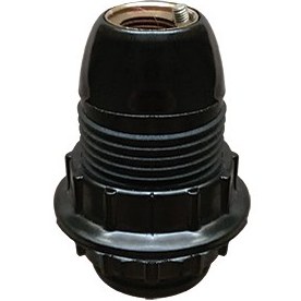 تصویر سرپیچ گریف دار e14 مشکی 