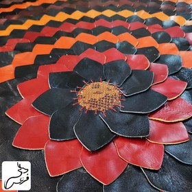 تصویر فرش تمام چرم طبیعی کد 163 Leather carpet