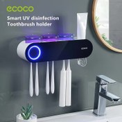 تصویر نگهدارنده و ضدعفونی‌کننده مسواک اکاکو | استریلر UV دیواری ecoco UV Toothbrush Holder & Sterilizer
