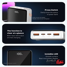 تصویر پاور بانک وایرلس الدینیو Ldnio PQ18 20000mAh 