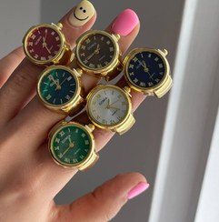 تصویر ساعت طرح انگشتر کیفیت عالی رنگ ثابت کد 1922854 