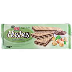 تصویر ویفر هوش بش با کارامل فندق 142 گرم hosbes wafer with hazelnut caramel 142g