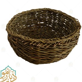 تصویر سبد حصیری ترکه بادومی گود - کد DM28 