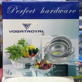 تصویر سرویس‌‌ ‌آبکش‌‌‌استیل‌‌ برند وگات‌‌رویال 