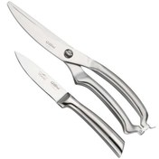 تصویر چاقو و قیچی آشپزخانه جی فی نی Giffini مدل 02 بسته 2 عددی 